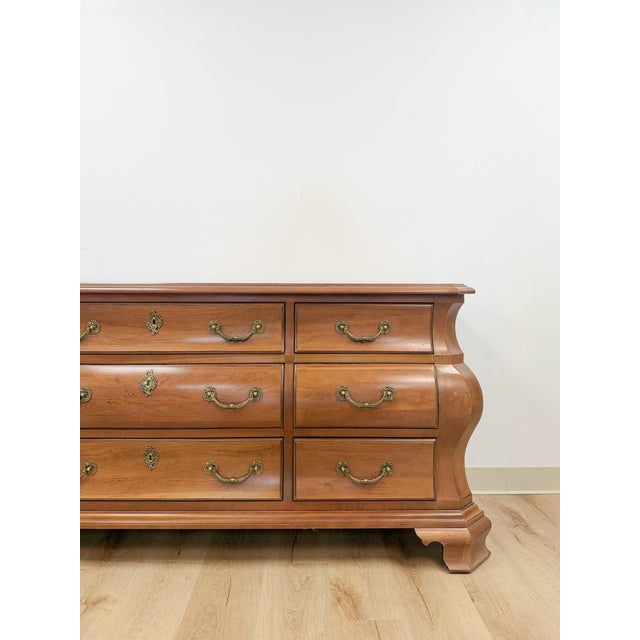French Provincial Century Furniture Provincial Curvy 9-Drawer Dresser Vintage Classical Bedroom For Sale - Image 3 of 15