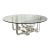 Vintage Charles Hollis Jones Style Lucite and Brass Accordion Cocktail Table For Sale