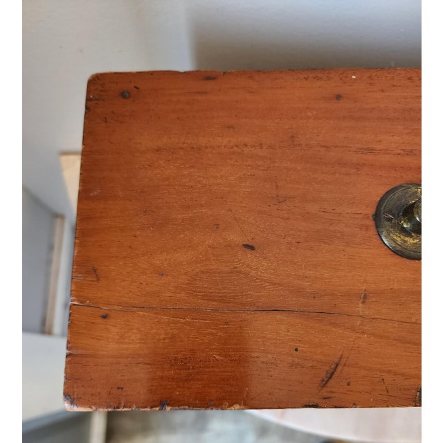 Wood 19th Century English Mahogany Document Box With Brass Top Handle For Sale - Image 7 of 16
