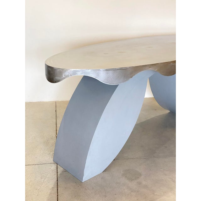 Iron and Steel Console, 1980s For Sale - Image 12 of 18