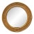 Vintage Coastal Woven Rattan Mirror For Sale