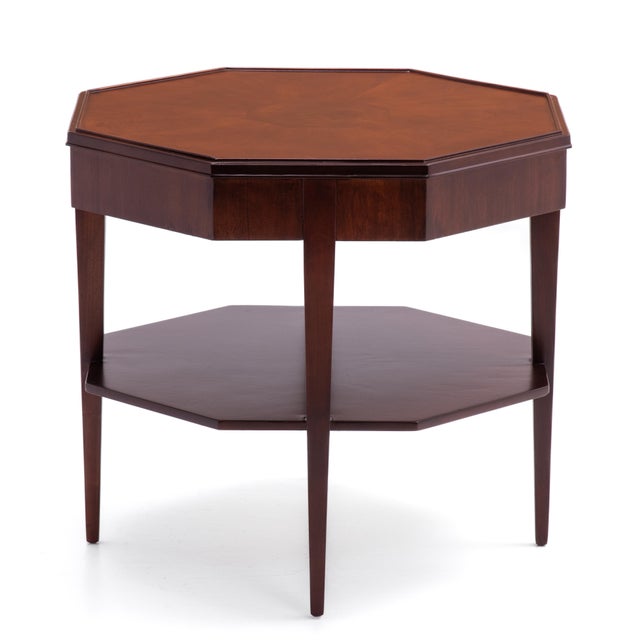 Widdicomb Walnut Octagon Lamp Side Lamp Table 1950s For Sale - Image 10 of 18