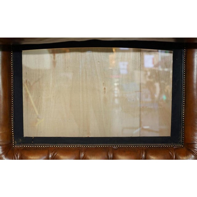 Victorian Brown Leather Carriage Seat Sofa with Royal Armorial Coat of Arms For Sale - Image 6 of 18