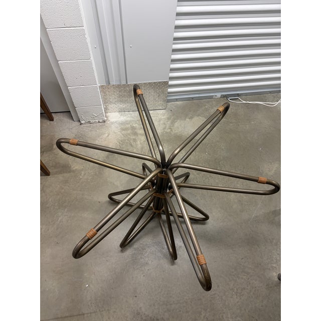2000 - 2009 Baker McGuire Glass Pedestal Table For Sale - Image 5 of 5