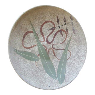 Marc Bellaire California Pottery Large Ceramic Dish by Ceramic Artist Marc Bellaire For Sale