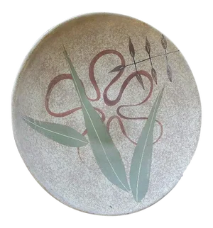 Marc Bellaire California Pottery Large Ceramic Dish by Ceramic Artist Marc Bellaire
