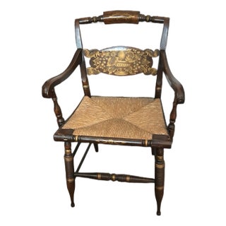 Late 19th Century Hitchcock Arm Chair For Sale