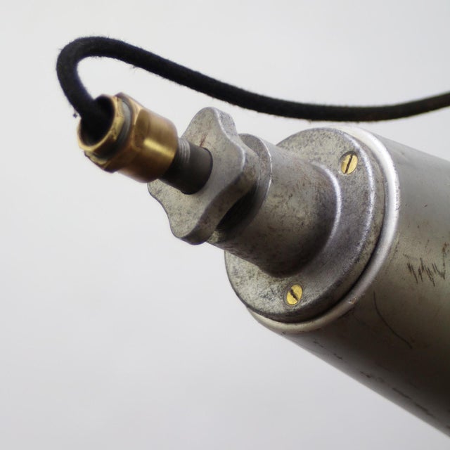 1970s Vintage French Industrial Clear Glass Street Spotlight For Sale - Image 5 of 9