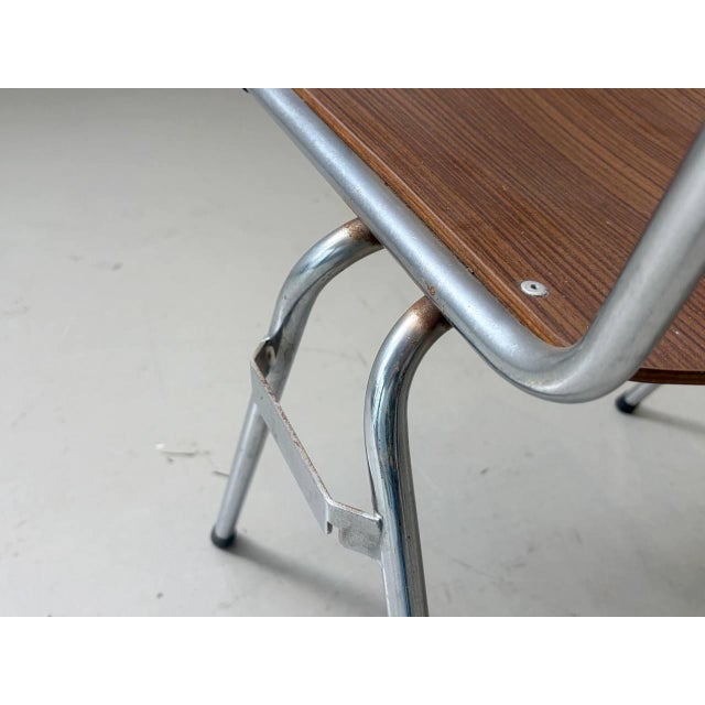 Vintage Stacking Chair with Chrome Frame, 1970s For Sale - Image 10 of 17