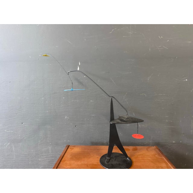 Black Mobile Sculpture Signed by Graham Sears For Sale - Image 8 of 11