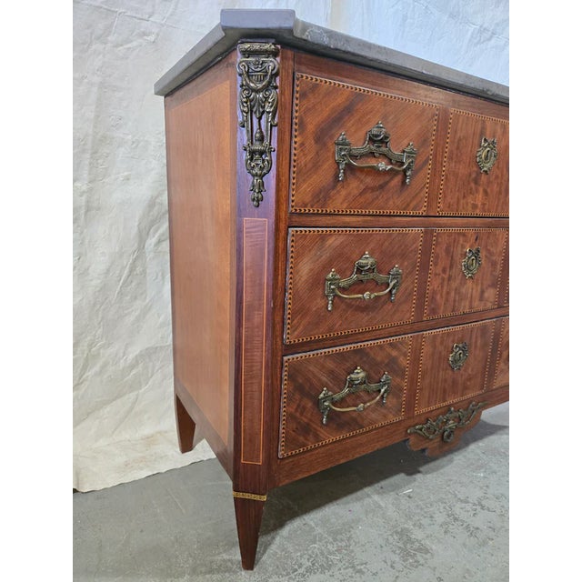 Early 20th Century Early Century LXVI Commode With Marble For Sale - Image 5 of 10