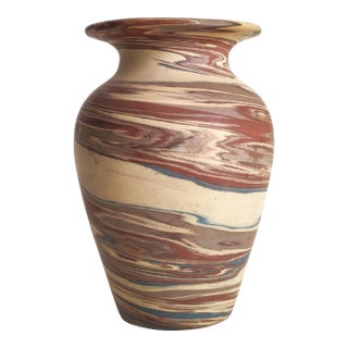 Antique Niloak Mission Swirl Art Pottery Vase For Sale