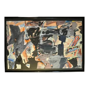 Mid 20th Century Harry Bertschmann Swiss American Abstract Expressionist Outsider Painting