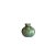 A luminous dark green glaze with visible brushstrokes makes this sculptural vase a charming accent—made in Italy...