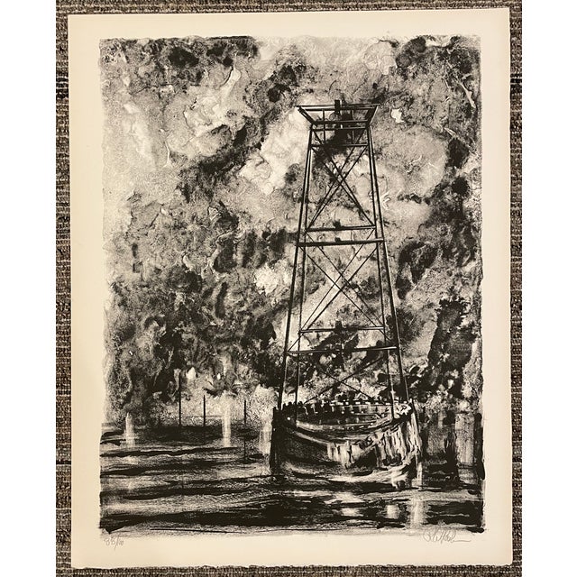 Mid-Century Modern 1968 Richard Florsheim Buoy Lithograph For Sale - Image 3 of 3