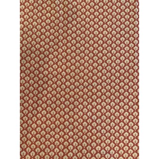 Rose Cummings Woven Upholstery Fabric in Pink and Cream Fabric For Sale