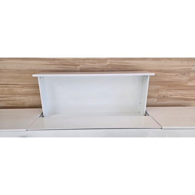 Mid 20th Century Mid 20th Century White Lacquer Credenza - Made in Italy For Sale - Image 5 of 7