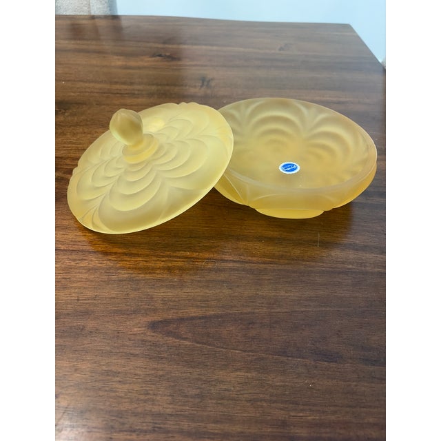 Art Deco Vintage Art Deco Imperial Glass Candy Dish For Sale - Image 3 of 10