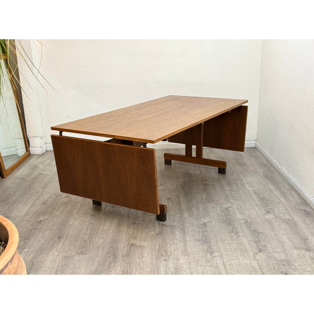 Mid Century Modern Oak Dining Table For Sale - Image 10 of 10