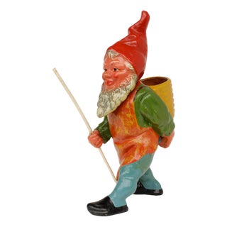 Terracotta Garden Gnome, 1950s For Sale