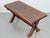 1930s Brutalist Oak Cross Leg Coffee Table, Spain, 1930s For Sale - Image 5 of 9