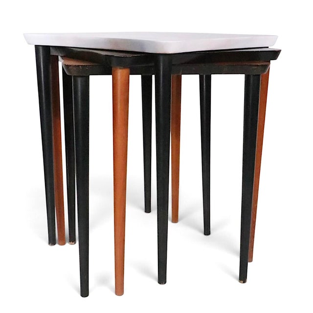 Set of Three Mid Century Stacking Tables For Sale - Image 9 of 18