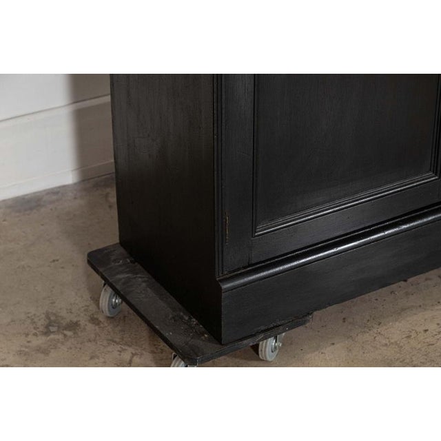 Large English Ebonised Mirrored Mahogany Cabinet, 1880 For Sale - Image 12 of 18