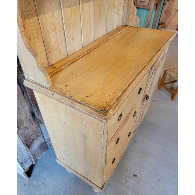 Antique Pine Two Piece Dresser From England - Circa 1870 For Sale - Image 10 of 13