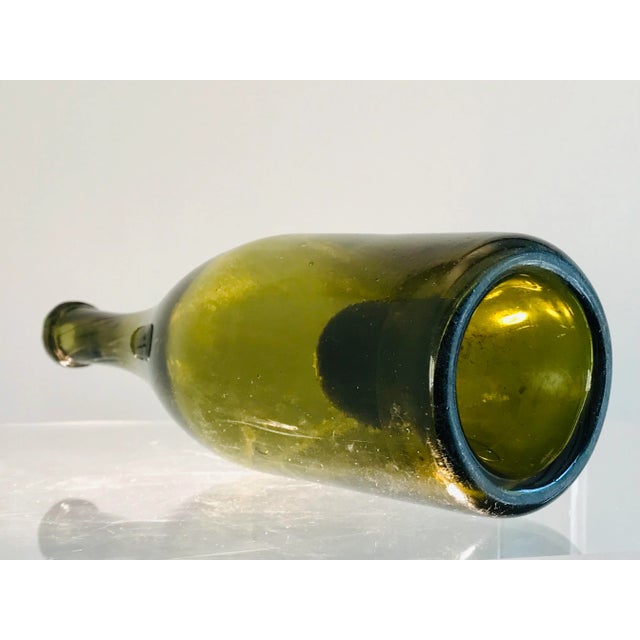 19th Century 19th Century French Blown Glass Wine Bottle For Sale - Image 5 of 13