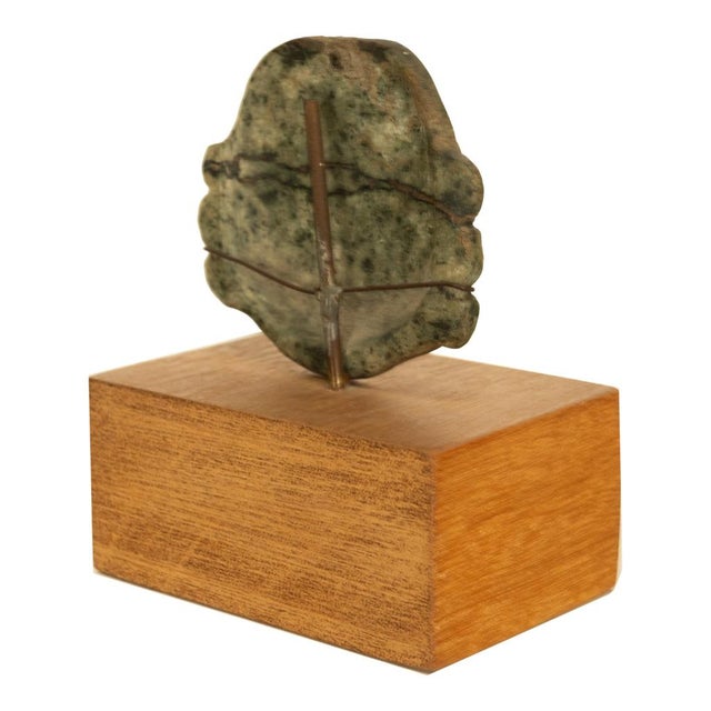 15th Century & Earlier Ancient Pre-Columbian Olmec Hand-Carved Jade Face Mask Pendant 900-600 Bc Mexico For Sale - Image 5 of 11