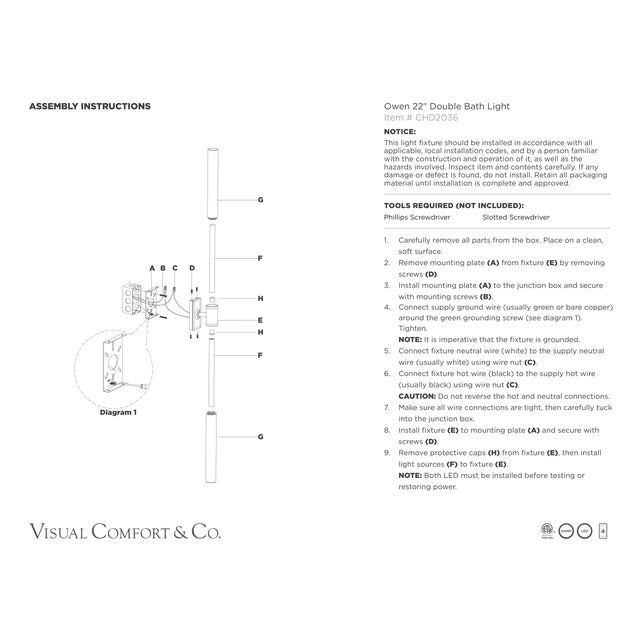 Metal Chapman & Myers for Visual Comfort Signature Owen 22" Double Bath Light in Antique-Burnished Brass with White Glass For Sale - Image 7 of 8