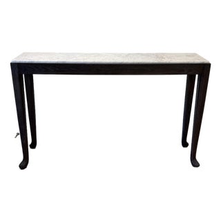 Milling Road Originals Estelle Marble Top Console Table for Baker Furniture For Sale