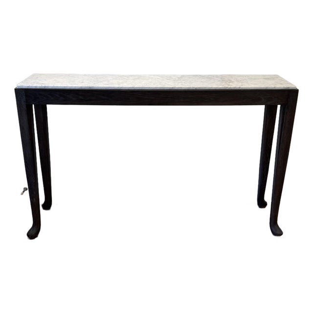 Milling Road Originals Estelle Marble Top Console Table for Baker Furniture For Sale