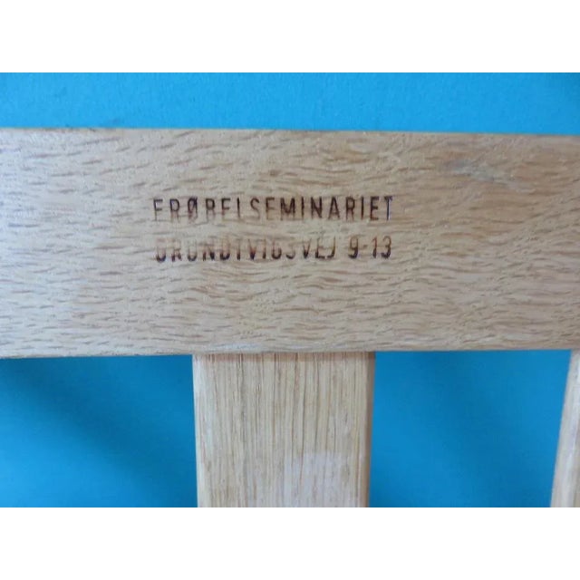 Vintage Lounge Chair in Light Oak by Borge Mogensen for Fredericia, Denmark, 1965 For Sale - Image 11 of 13