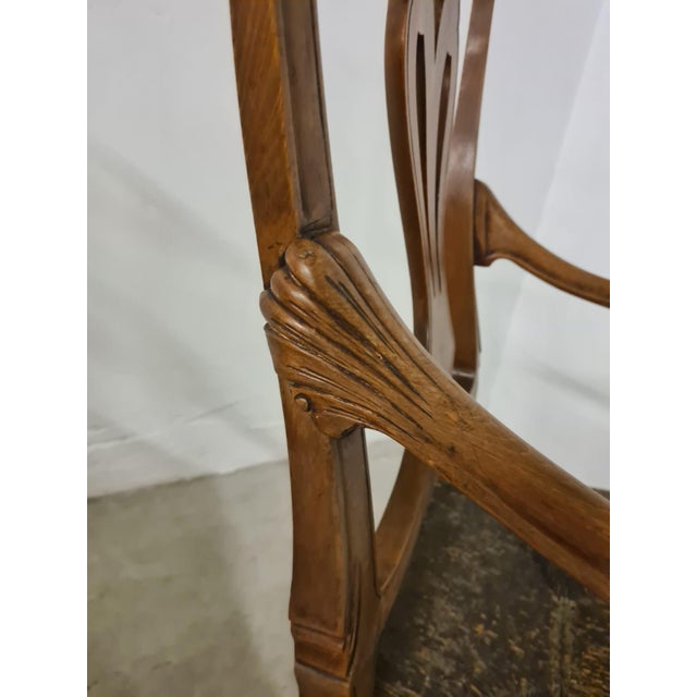 Set of Baroque Style Walnut High Chairs, 18th Century For Sale - Image 12 of 18