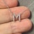Diamond Letter "M" Pendant Necklace 14k Gold 0.19 TCW Certified For Sale - Image 9 of 12