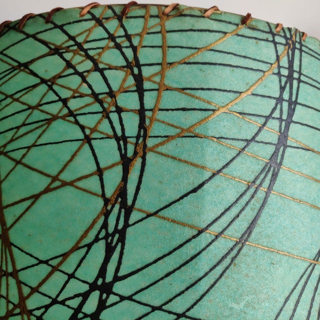 Mid 20th Century Mid Century Modern Brass Table Lamp With Original Shade For Sale In Lexington, KY - Image 6 of 12