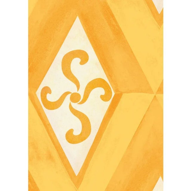 Mind the Gap Girandola Limone Wallpaper Sample For Sale