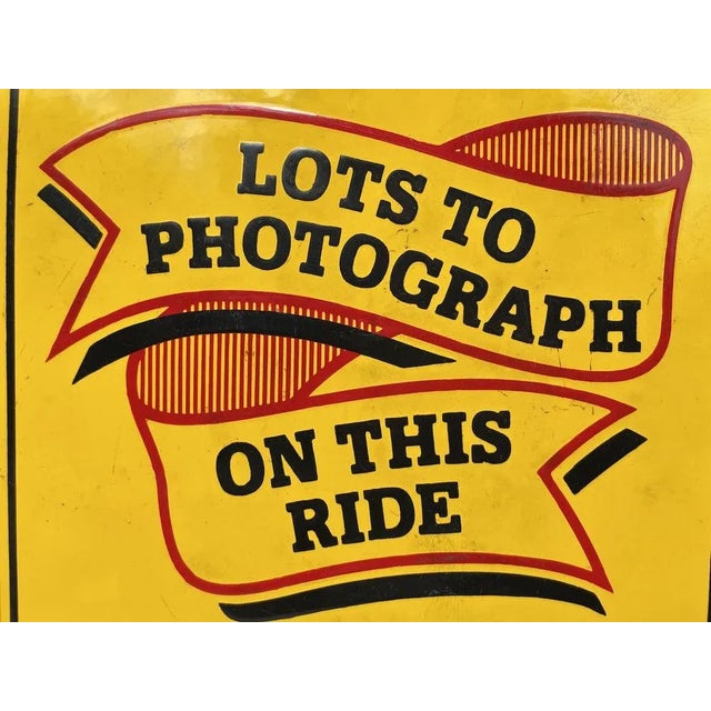 This antique Kodak advertising sign is made of thick enamel in black, yellow and red colours. The colours are bright and...