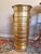 Metal Vintage Hammered Brass Lion Head Umbrella Stand For Sale - Image 7 of 8