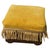 Yellow Victorian Mustard Velvet Ottoman For Sale - Image 8 of 8