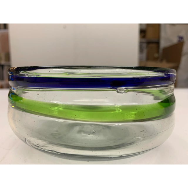 Late 20th Century Small Blown Glass Bowls - Set of 2 For Sale - Image 4 of 6