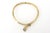 Vintage Los Castillo Hallmarked Brass Interlocking Hands Collar Sculptural Necklace, 1950's For Sale - Image 9 of 12