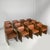 Italian Modern Brown Leather and Wood Armchairs from Azucena, 1970s, Set of 12 For Sale - Image 15 of 15