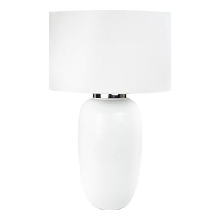 Kyoto Ceramic Table Lamp, White For Sale