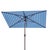 2020s Athens 6.5X10Ft Rectangle Crank Umbrella, Baby Blue With White Understripe For Sale - Image 5 of 6