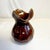 1960s Vintage Boho Arts & Crafts Majolica Brown Glaze Pitcher, Large Size For Sale - Image 9 of 12