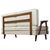 Mid-Century Modern Peter Hvidt & Orla Mølgaard-Nielsen Style, Settee, Cream Boucle, Denmark, 1960s For Sale - Image 3 of 10