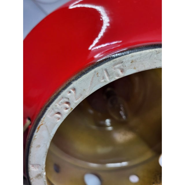 Vintage West German Red Ceramic Double Lighting, 1970s For Sale - Image 11 of 18