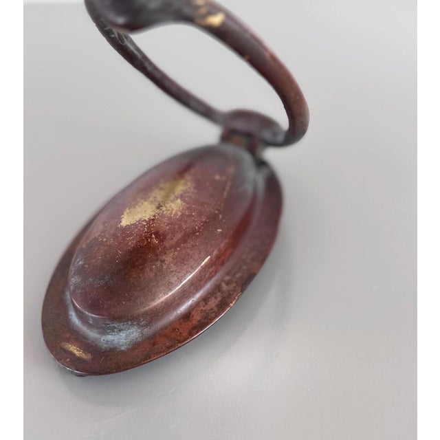 Mid 20th Century Vintage Brass Door Knocker For Sale - Image 5 of 7